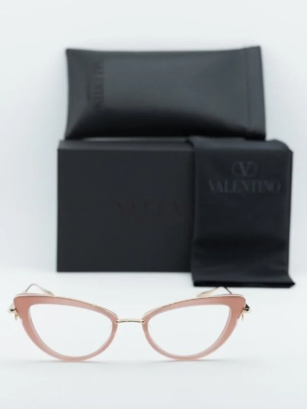 Valentino V-DAYDREAM VLX-123B Cat Eye Eyeglasses 51mm - Pink / Gold